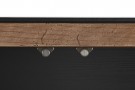 Skjenk resirkulert tre i furu 180x40x76 sort thumbnail
