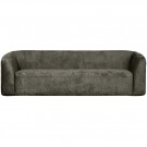 WOOOD SLOPING 3-SEATER SOFA STRUCTURE VELVET FROST thumbnail