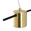 Taklampe svart-gull metall 70x10x9 thumbnail