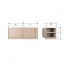 Modulair underskap 110cm eik natur matt [fsc] thumbnail