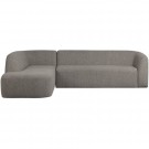 WOOOD SLOPING CORNER SOFA LEFT GREY MELANGE thumbnail