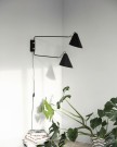 Vegglampe, HDClub Double, Svart thumbnail