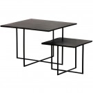 WOOOD SET OF 2 - OLAN SIDETABLE METAL WARM BROWN thumbnail
