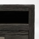 Tv-benk svart tre/stål 160x40x59cm thumbnail
