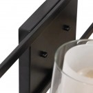 VEGGLAMPE  BLACK METAL / GLASS LIGHTING 56 X 17 X 21 CM thumbnail