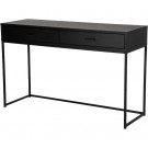 Alexis - Konsollbord med skuffer Svart 120x40x76 Mdf, Metall thumbnail