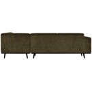 WOOOD STATEMENT CORNER SOFA RIGHT FLAT RIB WARM GREEN thumbnail