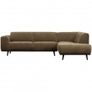 WOOOD STATEMENT CORNER SOFA RIGHT FLAT RIB ROCK thumbnail