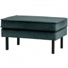 WOOOD RODEO HOCKER ON LEGS VELVET TEAL thumbnail
