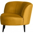 WOOOD SARA LOUNGE ARMCHAIR LEFT VELVET OCHRE thumbnail