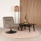 TRENDCOLLECTION ELI LOUNGE CHAIR TAUPE MICRO SUEDE thumbnail
