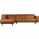 WOOOD STATEMENT CORNER SOFA LEFT COGNAC thumbnail