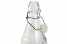 6 STK. VANNFLASKER GLASS METAL 8,6X8,6X31,6 1L GRATED thumbnail