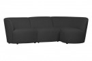 WOOOD COCO 3-SEATER ROUNDED RIGHT BOUCLÉ DARK GREY thumbnail