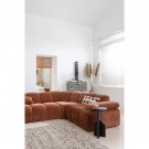 WOOOD MOJO CORNER SOFA RIGHT WOVEN RIB FABRIC RUST BROWN thumbnail