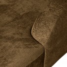 WOOOD SLOPING CORNER SOFA RIGHT STRUCTURE VELVET BRASS thumbnail