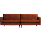 WOOOD RODEO CLASSIC SOFA 3-SEATER VELVET RUST thumbnail