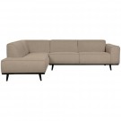 WOOOD STATEMENT CORNER SOFA LEFT BOUCLE BEIGE thumbnail