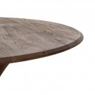 DINING TABLE BROWN ACACIA WOOD ROOM 130 X 130 X 76 CM SKU. 612793 thumbnail