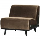 WOOOD STATEMENT 1-SEATER ELEMENT VELVET TAUPE thumbnail