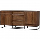 WOOOD FORREST 2-DOORS SIDEBOARD WITH DRAWERS MANGO WOOD NATURAL thumbnail