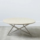 Sofabord : MESA CENTRO CREAM-GOLD 110 X 110 X 45 CM SKU. 121877 thumbnail