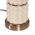 Bordlampe gyllen/hvitt metall-keramikk 41x41x73 thumbnail
