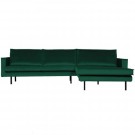 WOOOD RODEO CHAISE LONGUE RIGHT VELVET GREEN FOREST thumbnail