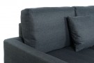 COUCH POLYESTER METAL 300X160X85 BLUE thumbnail