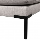 Vtwonen COUPLE DINING BENCH CORNER ELEMENT RIGHT LIGHT GREY thumbnail