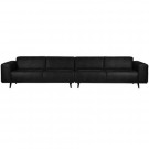 WOOOD STATEMENT XL 4-SEATER 372 CM SUEDINE BLACK thumbnail