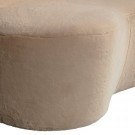WOOOD STONE SMALL SOFA LEFT IMITATION FUR NATUREL thumbnail