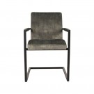 MILO DINING CHAIR HUNTER GREEN VELOUR thumbnail