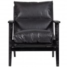 BePureHome HOUSTON ARMCHAIR REAL LEATHER BLACK thumbnail