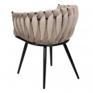 2 stoler i sett CHAIR BEIGE-BLACK FABRIC-METAL ROOM 62 X 59 X 77 CM thumbnail