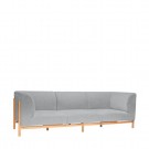 Hübsch Moment Sofa 3-personers Large Grå  thumbnail