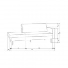 BePureHome RODEO DAYBED RIGHT VELVET OCHRE thumbnail