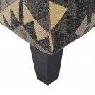 Lenestol svart-taupe velvet tre 91x90x95 thumbnail