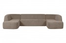 WOOOD SLOPING U-SHAPE SOFA LIGHT BROWN MELANGE thumbnail