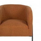 ARMCHAIR TERRACOTTA FABRIC-METAL ROOM 68 X 66 X 74 CM . 614514 thumbnail