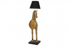 FLOOR LAMP RESIN 47X40X153 HORSE GOLDEN LA-214656 thumbnail