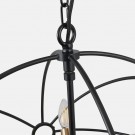 LUNA MATT BLACK & BRUSHED GOLD METAL SPUTNIK PENDANT thumbnail