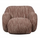 WOOOD FOLKE ARMCHAIR CHENILLE 2 farger Natur og old pink thumbnail