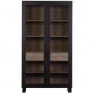 WOOOD GOOS 2-DRS CABINET PINE BLACK/WALNUT [fsc] thumbnail