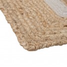 rektangulert gulvteppe natur-hvit jute 230x160 thumbnail