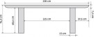 Durban ovalt 330 x 105 cm spisebord. thumbnail