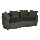 3 SEATER SOFA GREEN FABRIC ROOM 197 X 96 X 75 CM thumbnail