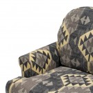 Lenestol svart-taupe velvet tre 91x90x95 thumbnail