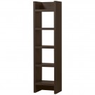 WOOOD TIMO OPEN CABINET MDF DARK BROWN 195x50x40CM thumbnail