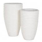 VASE WHITE FIBER CEMENT DECORATION 72 X 72 X 100 CM thumbnail